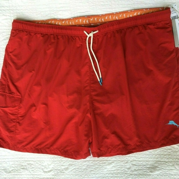 Tommy Bahama Naples Coast (Ribbon Red) Swim Trunks - Picture 3 of 6